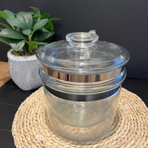 🩶 PYREX USA Double Boiler – Rare Metal Handle – 3 pieces - Picture 9 of 12